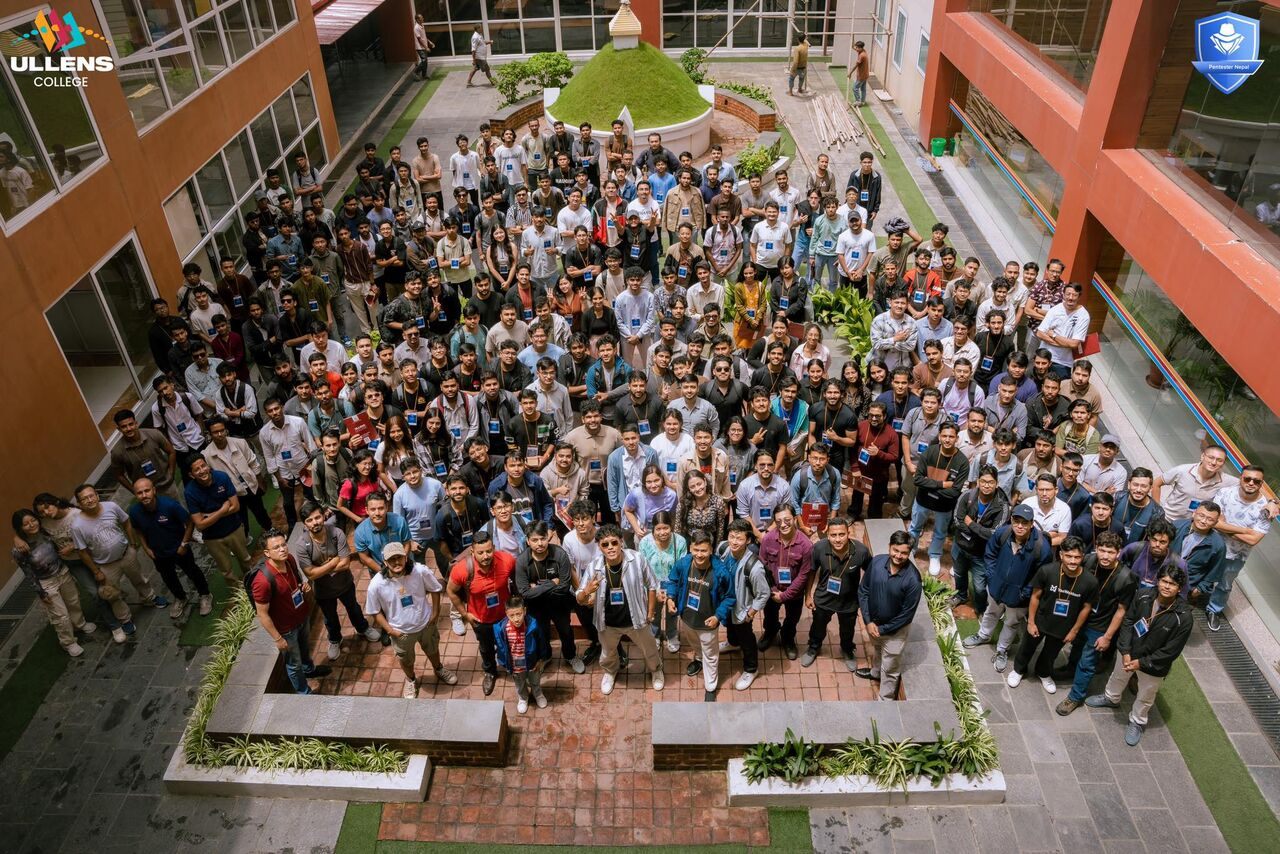Group photo at Pentester Nepal 12th Anniversary, 2025